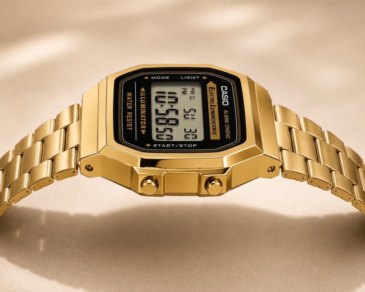 Casio Vintage Gold Digital Watch – Timeless Classic
