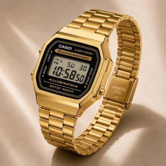 Casio Vintage Gold Digital Watch – Timeless Classic