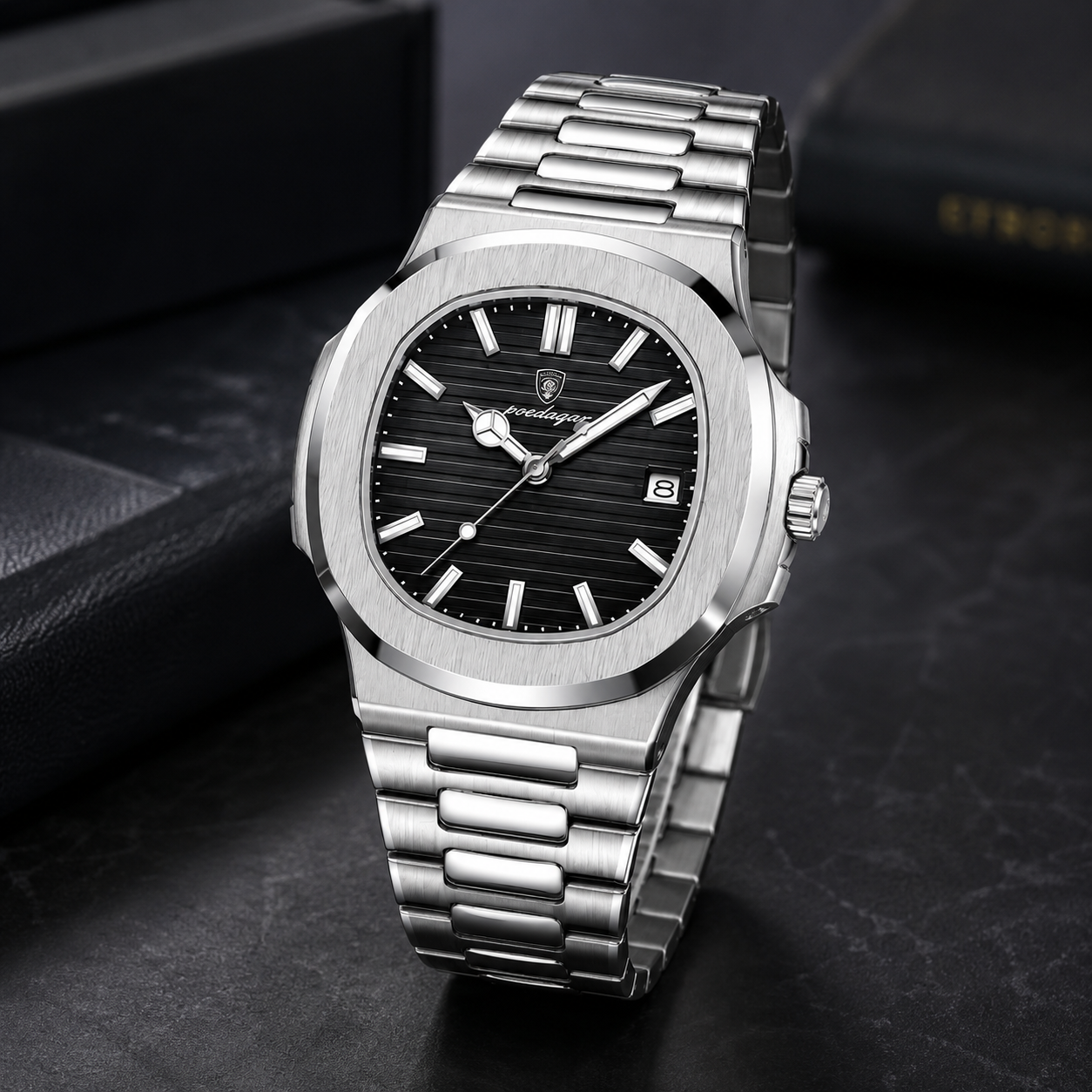 AUREVON Steel Classic — Analog Watch for Men