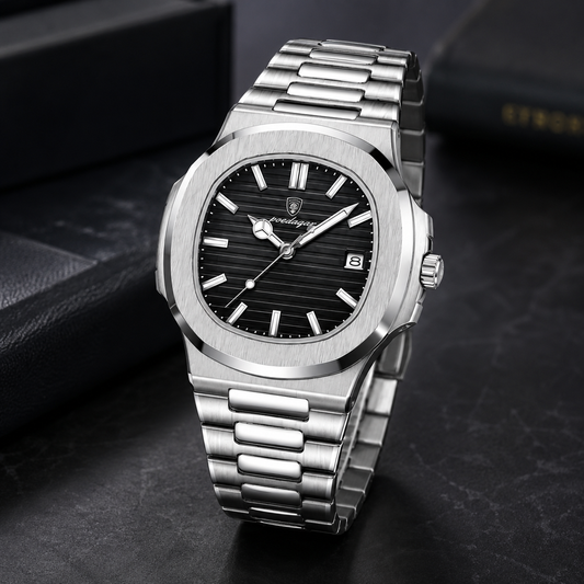AUREVON Steel Classic — Analog Watch for Men